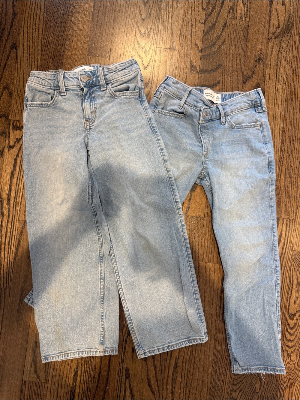 abercrombie kids light blue denim jeans bundle